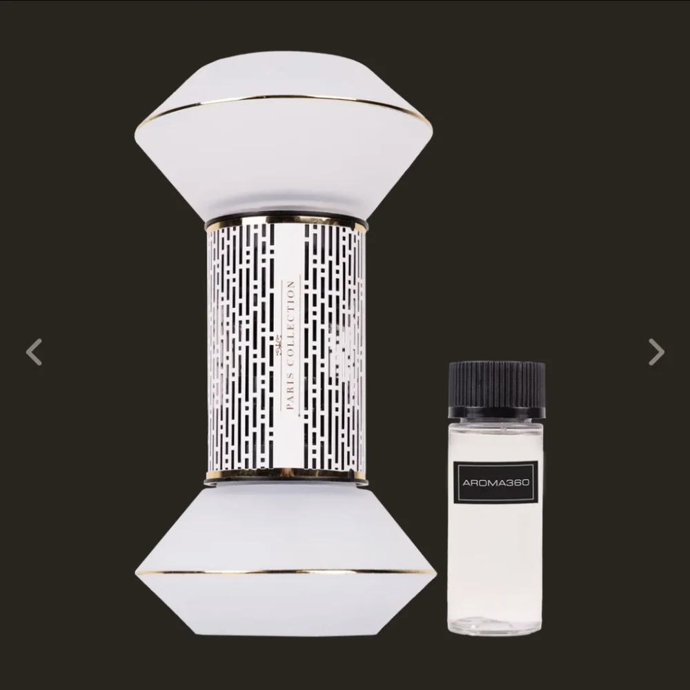 NWT Aroma360 Paris Collection Hourglass Diffuser With Oil